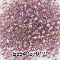 Бисер Чехия " GAMMA" круглый 5 10/ 0 2. 3 мм 5 г 1- й сорт Е584 сиреневый ( 27019 ) 