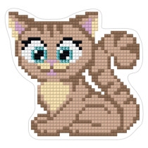 Кристальная ( алмазная) мозаика  " ФРЕЯ" ALVM- 016 магнит " Котенок" 9. 5 х 9 см