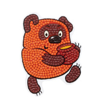 Кристальная ( алмазная) мозаика  " ФРЕЯ" CMF- ALVM- 098 магнит " Винни- Пух" 7. 5 х 10 см